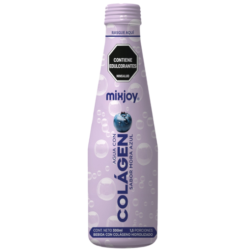 [056785] Agua Con Colágeno Mixjoy Sabor Mora Azúl 300Ml