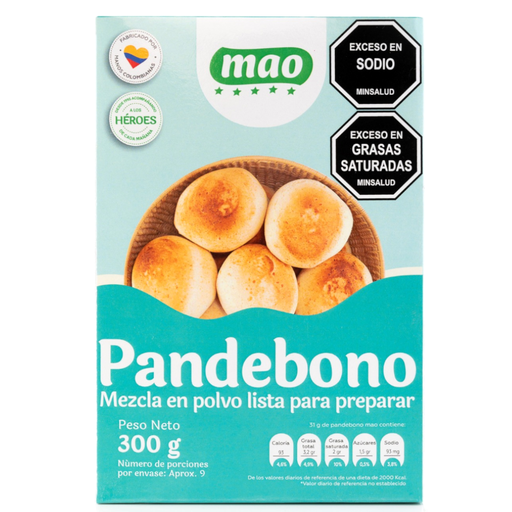 [056788] Mezcla En Polvo Para Preparar Pandebono Mao 300Gr
