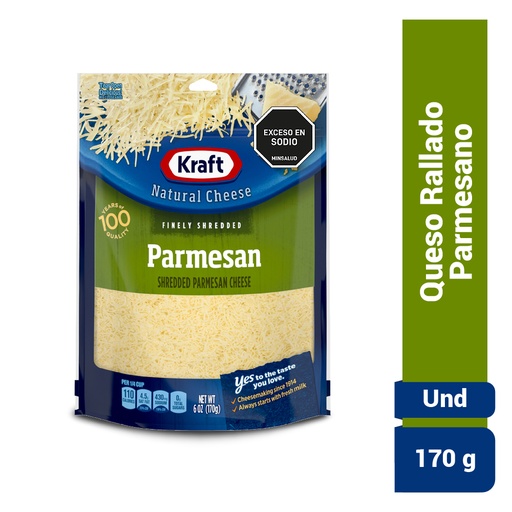 [056793] Queso Parmesano Rallado Kraft Bolsa 170Gr
