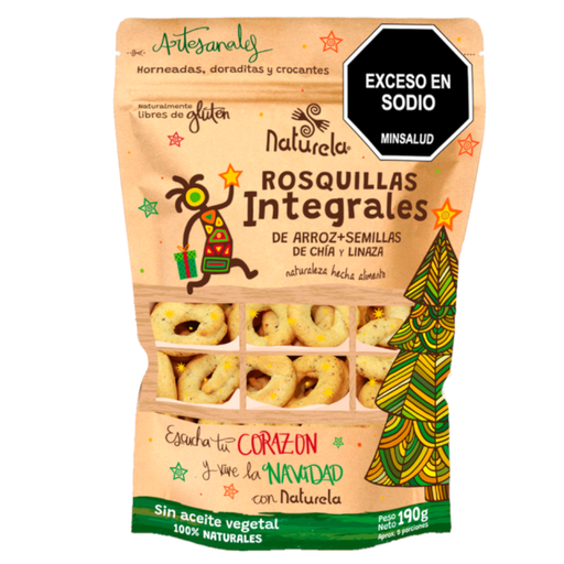 [056820] Rosquillas Integrales Artesanales Naturela 190Gr