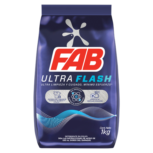 [056846] Detergente Polvo Fab Ultra Flash 1000Gr