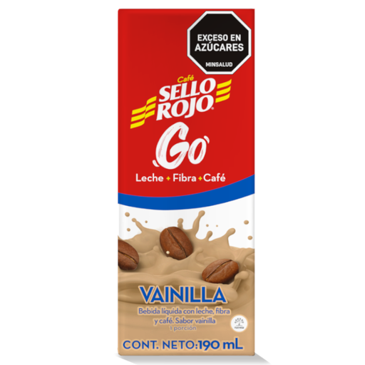 [056866] Bebida De Café Sello Rojo Go Vainilla Tetrapack 190Ml