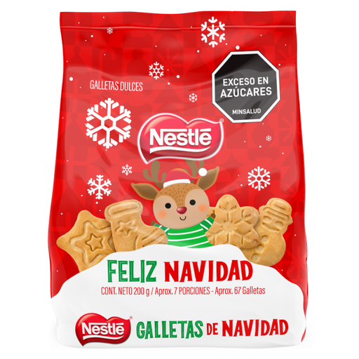 [056875] Galleta Nestlé Feliz Navidad Bolsa 200Gr