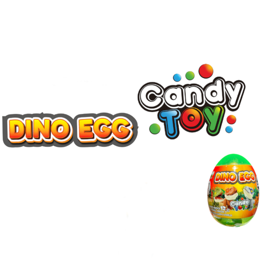 [056893] Dino Egg Dulces Duros Candy Toy 12Gr