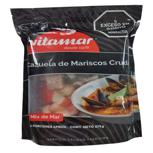 [056898] Cazuela De Mariscos Cruda Vitamar  475Gr