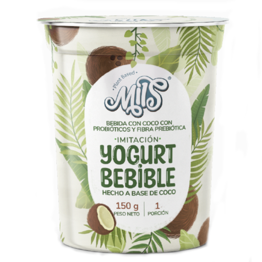 [056901] Yogurt A Base De Coco Sabor Natural Mils Bebible 150Gr