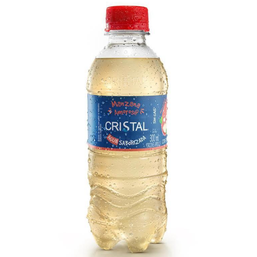[056906] Agua Cristal Saborizada Manzana 300Ml
