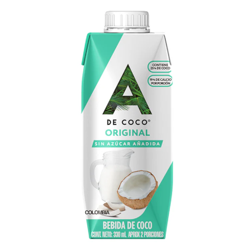 [056919] Agua A De Coco Sin Azúcar Añadida Tetrapak 330Ml