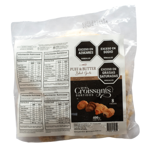 [056987] Croissant Surtido Puff Y Butter 8 Unidades 400Gr