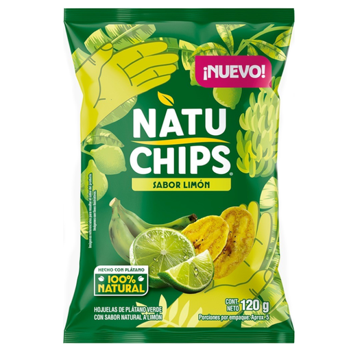 [056999] Natuchips Verde Limón 120Gr