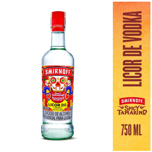 [057001] Smirnoff Licor Vodka Tamarindo Picante Botella 750Ml