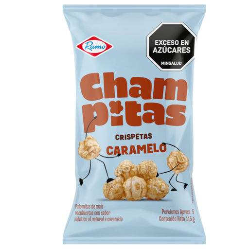 [057003] Champitas Crispetas Caramelo Ramo  115Gr