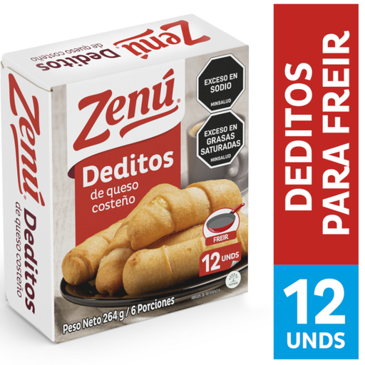 [057037] Deditos De Queso Costeño Zenú  Para Freir 12 Unidades 264Gr