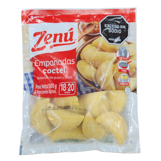 [057039] Empanadas Coctel Zenú Rellenas De Guiso Y Papa 300Gr