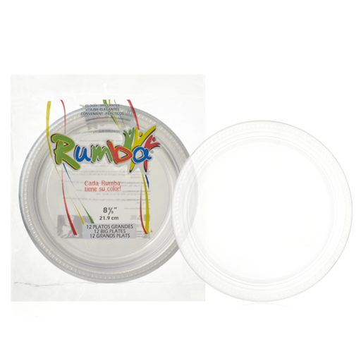 [057050] Plato Desechable Rumba 21.9Cm 12 Unidades