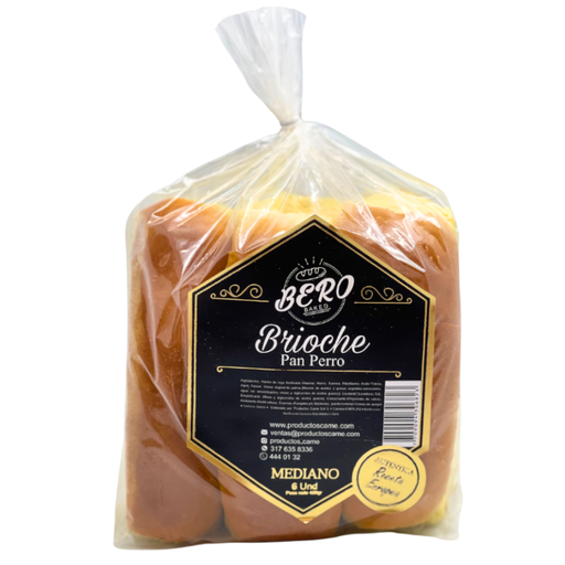 [057060] Pan Perro Brioche Bero 6 Unidades 420Gr