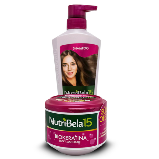 [057116] Shampoo Nutribela Biokeratina 400Ml + Tratamiento 300Ml
