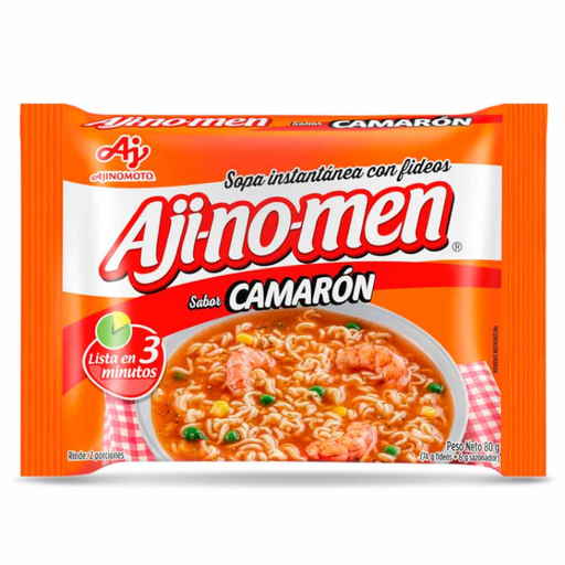 [057141] Sopa Fideos Ajinomen Sabor Camarón 80Gr