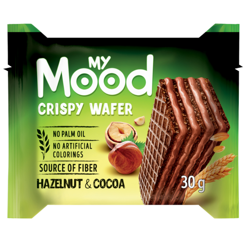 [057145] Galleta My Mood Crispy Wafer Avellana Y Cacao 30Gr