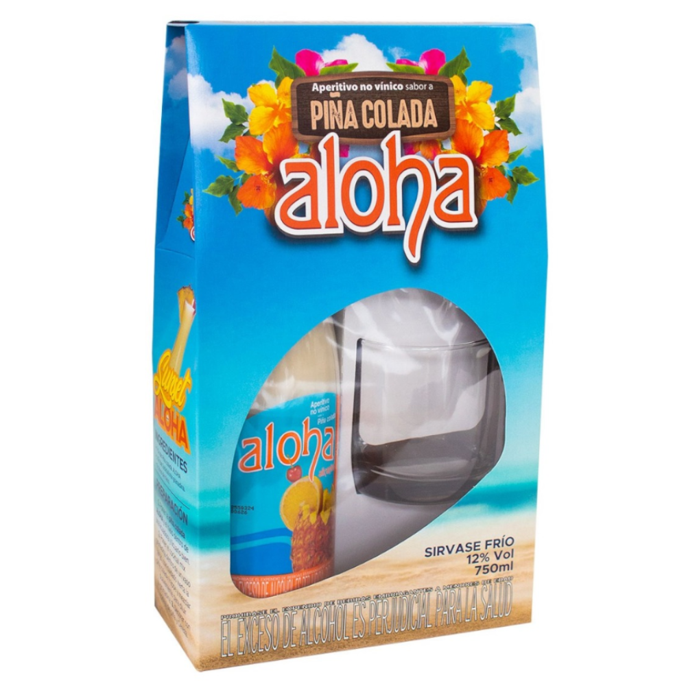 Piña Colada Aloha 750Ml Gratis Vaso | SuperBooM