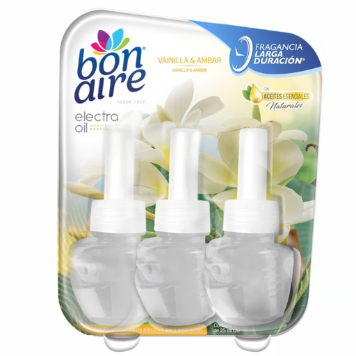 [057176] Ambientador Bonaire Eléctrico Oil Vainilla 20Ml 3 Unidades