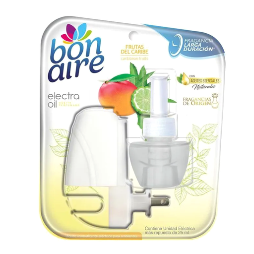 [057198] Ambientador Bonaire Frutas Del Caribe Unidad Eléctrica + Repuesto 25Ml