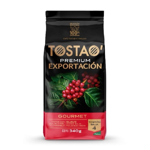 [057217] Café Tostao Gourmet Premium Exportación Molido Bolsa 340Gr