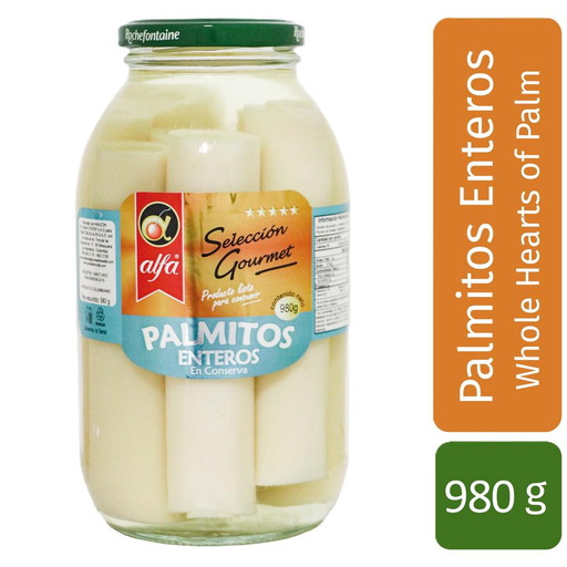 [057274] Palmitos Enteros Alfa Frasco 980Gr