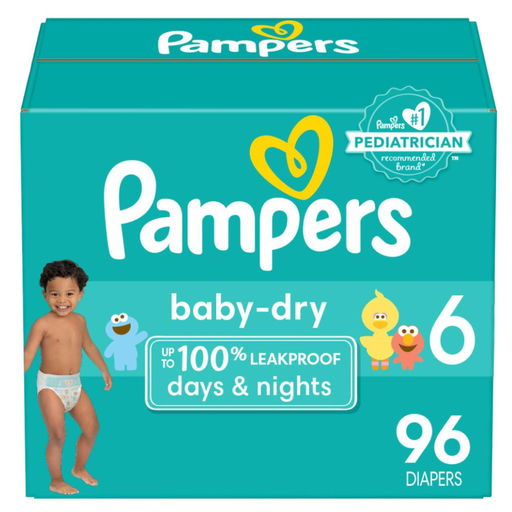 [057279] Pañal Pampers Baby Dry Etapa 6 96 Unidades