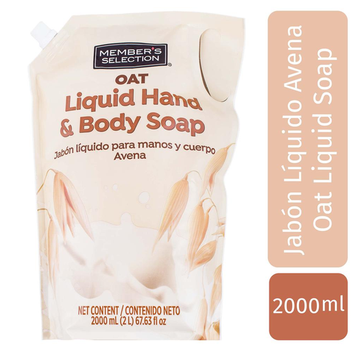 [057287] Jabón Líquido Members Selection Avena Manos Y Cuerpo 2L