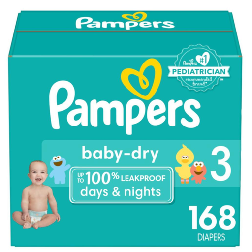 [057303] Pañal Pampers Baby Dry Etapa 3 168 Unidades