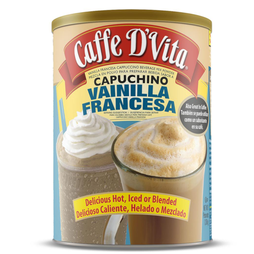 [057325] Caffe D'vita Capuchino Vainilla Francesa  Lata 1.36Kg