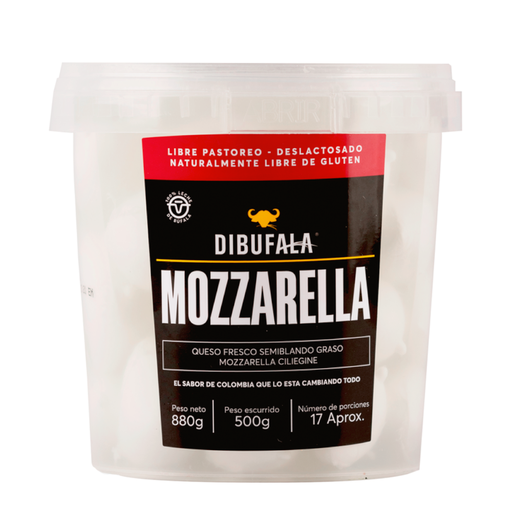 [057343] Queso Mozzarella Dibúfala 100% Leche De Búfala 500Gr