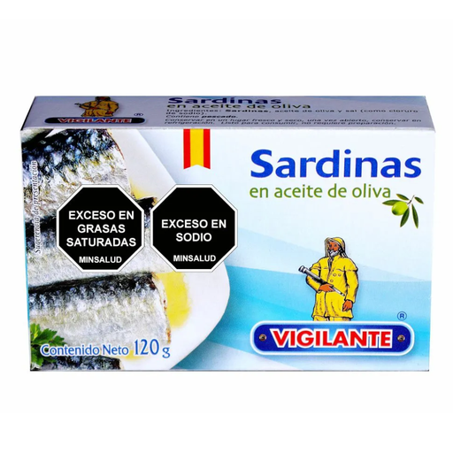 [057372] Sardinas En  Aceite Oliva Vigilante 120Gr