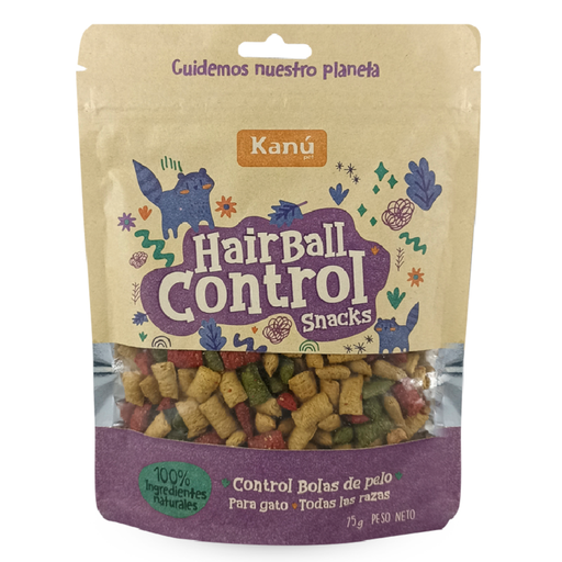 [057357] Snack Gatos Control Bolas De Pelo Kanú 75Gr