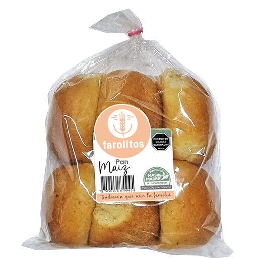[057386] Pan Maiz Farolitos 6 Unidades 320Gr