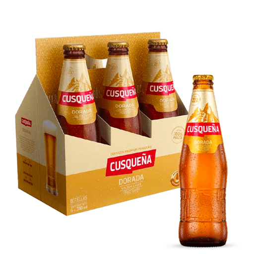 [057445] Cerveza  Cusqueña Dorada Botella 330Cc 6 Unidades