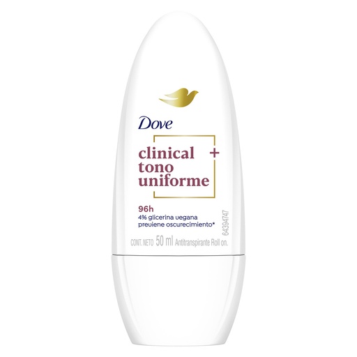 [057453] Desodorante Dove Clinical Tono Uniforme Roll-On 50Ml
