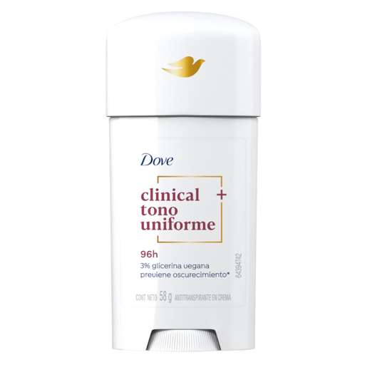 [057454] Desodorante Dove Clinical Tono Uniforme Barras 58Gr