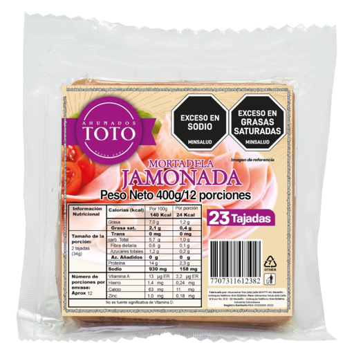 [057469] Mortadela Jamonada Toto 400Gr