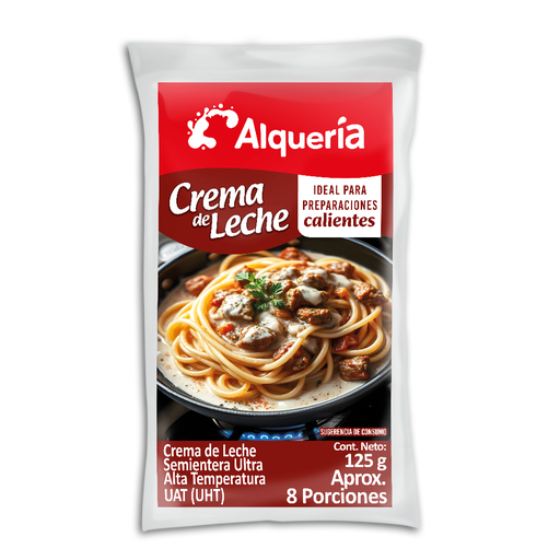 [057488] Crema De Leche Alqueria Preparaciones  Calientes Bolsa 125Gr