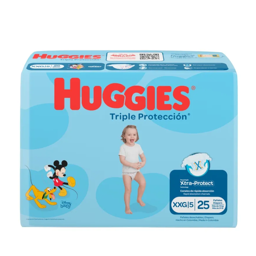[057498] Pañal Huggies Triple Protección XXG5  25 Unidades