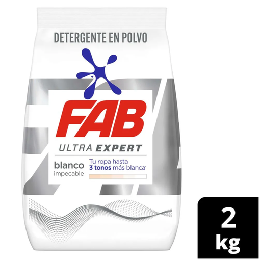 [057501] Detergente Polvo Fab Ultra Expert Blanco Impecable 2Kg