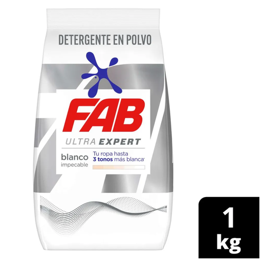 [057502] Detergente Polvo Fab Ultra Expert Blanco Impecable 1Kg