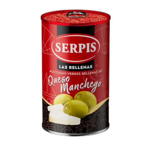 [057543] Aceitunas Rellenas De Queso Manchego Serpis 300Gr