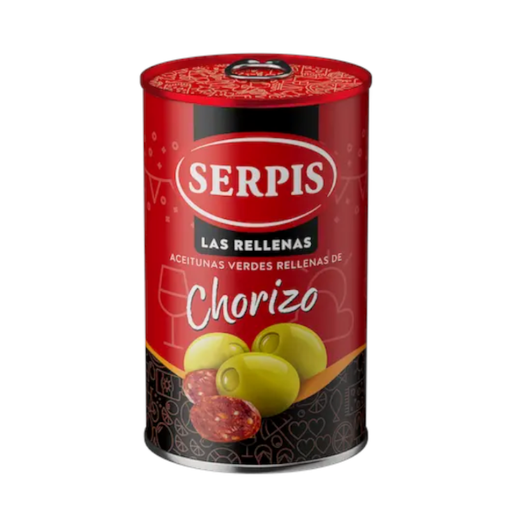 [057544] Aceitunas Rellenas De Chorizo Serpis 300Gr
