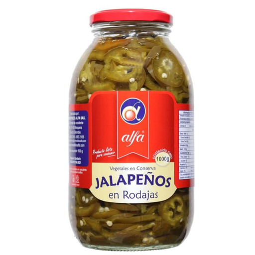 [057549] Jalapeños En Rodajas Alfa 1000Gr