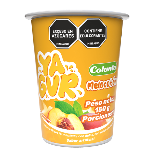 [037711] Yagur Melocotón Colanta Vaso 150Gr