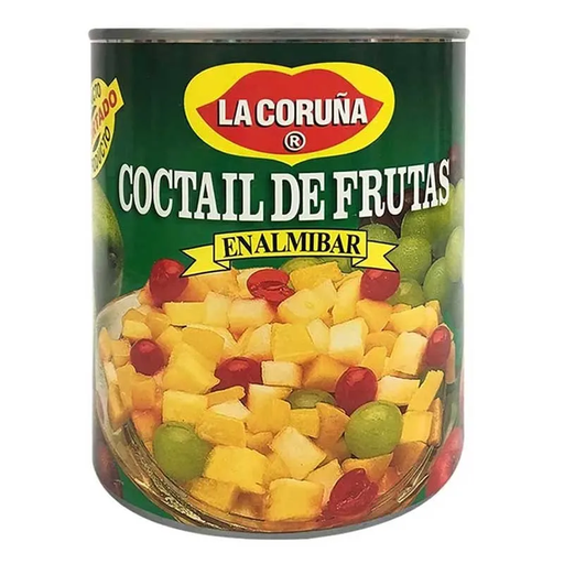 [007680] Coctail De Frutas En Almibar La Coruña Lata 820Gr