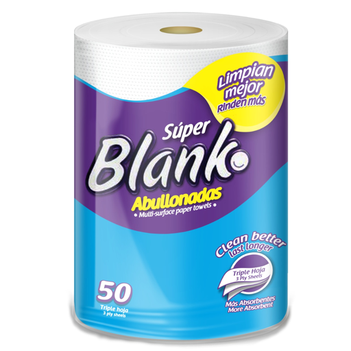 [057570] Toalla Cocina Súper Blanko Abullonadas 50 Hojas